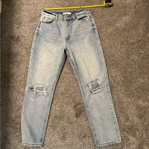 TNR Destressed Straight Leg Jeans